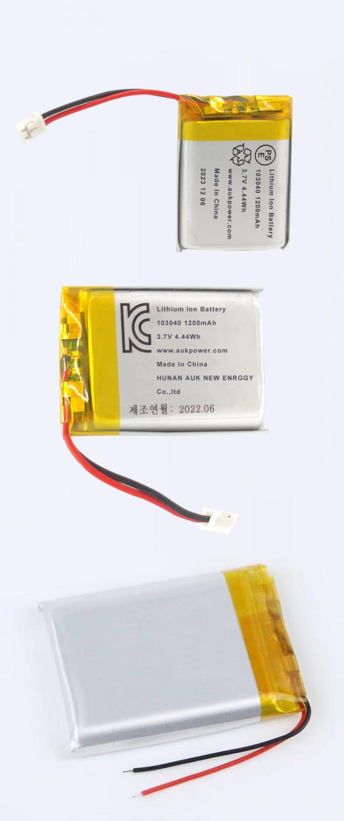 Universal 103040 Battery Rechargeable Lithium Ion Polymer Battery 3.7v 1200mah 0
