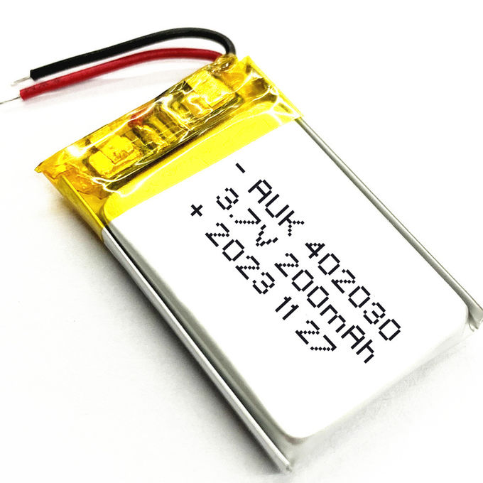 Bluetooth Lithium Polymer Battery 200mah 3.7v LiPo 402030 High Capacity 0