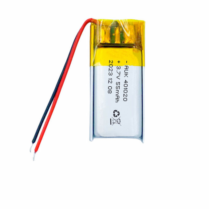 OEM Small LiPo Battery 55mAh 3.7V 401020 Battery Li Polymer 0