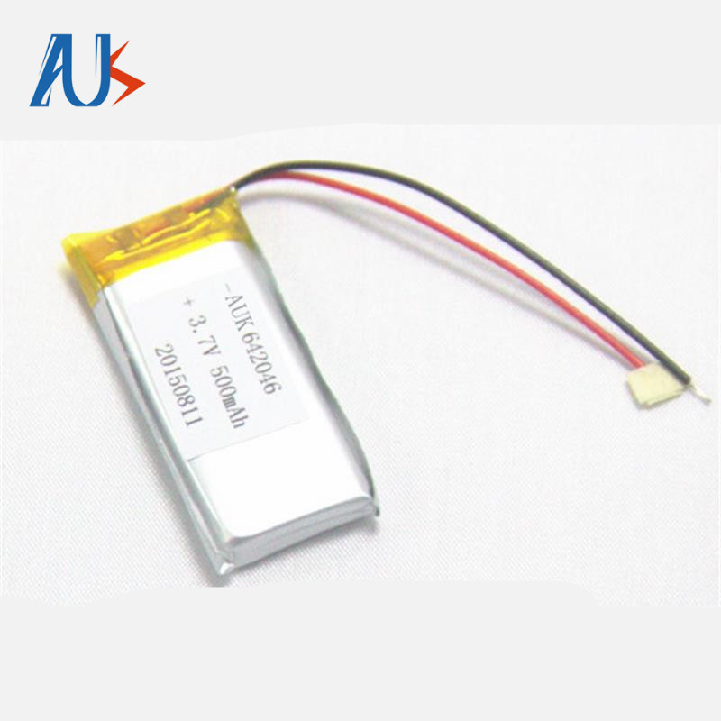 1S1P LiPo Pouch Battery 642046 3.7V 500mAh LiPo Battery Customize